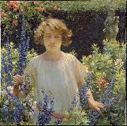 Charles Courtney Curran Betty Newell oil on canvas